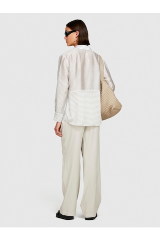 Sisley %100 Viskoz Önü Pileli Geniş Paça Pantolon Kadın Bej Pantolon - 324p49nmlf057