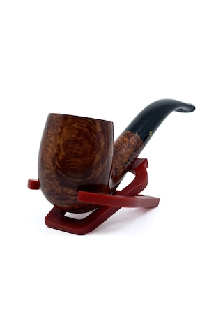 Şahin Sarı Yıldız Bent Billiard 9mm Filtreli Akrilik Saplı Pipo X-160