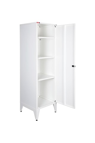 Lande - Ziglat 1550 - Metal Dolap - Metal Kapılı - Mat Beyaz. Beyaz