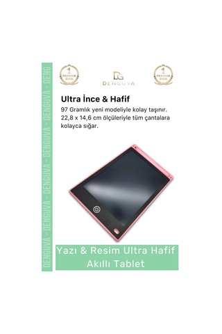 Akıllıtablet Lcd Grafik Dijital Yazı Çizim Tahtası Not Tutma Kalemli Resim Akıllı Tablet 8,5 Inç