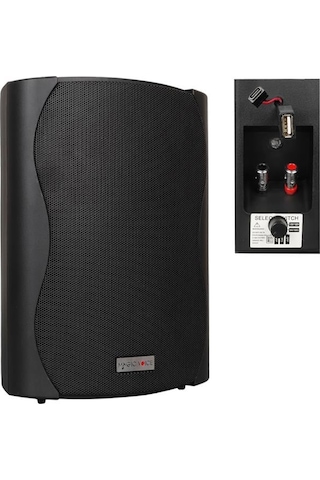 Magicvoice F-lhy6.5s 6.5" 16 Cm Hat Trafolu Duvar Tipi Sütun Hoparlör 30w Rms / 200w Peak - Mp3 Usb Uyumlu - Siyah