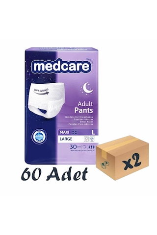 Medcare 8 Damla Maxi Emici Külot Hasta Bezi L 2 x 30'lu