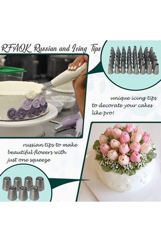 Bloomnest 73 Parça Profesyonel Kek Ve Cupcake Dekorasyon Seti - Pişirme Malzemeleri Pikap Standı Diğer