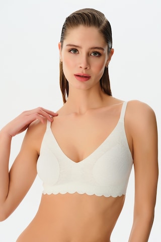 Suwen Invisible Soft Dantteli Sütyen Sw5986036 Ekru