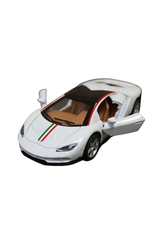 Ctoy 1:32 Çek Bırak Kapıları Açılan Spor Araba 63261 Beyaz Çok Renkli