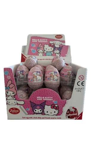 Zaini Hello Kitty And Friends Sütlü Çikolatalı Sürpriz Yumurta 20 Gr 2 Adet