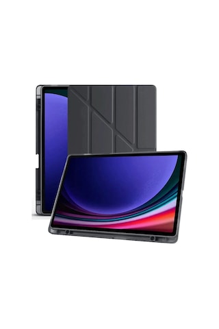 Newface Samsung Galaxy Uyumlu X610 Tab S9 Fe Plus 12.4 Kılıf Kalemlikli Mars Tablet Kılıfı Semeglbl - 78 - Siyah