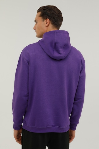Lumberjack M-CG516 SMOOTH HOODIE 2PR Mor Erkek Sweatshirt Mor