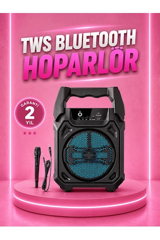 Hepsi Taşınabilir 6.5 Bluetooth Hoparlör Usb Tf Kart Mikrofonlu Şarjlı Sistem Najmaddin