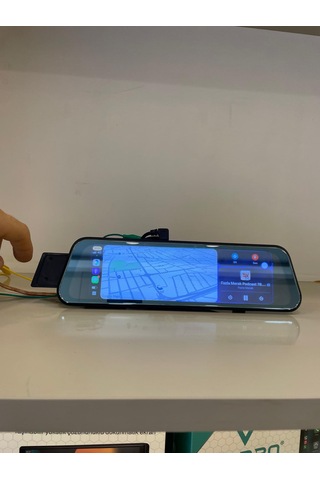Foxus Carplaylı 2 Kameralı Ayna Kayıt Kamerası 4k
