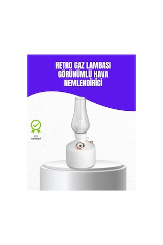 Retro Gaz Lambası Görünümlü Ledli Buhar Püskürtücü Aroma Difüzör Diğer