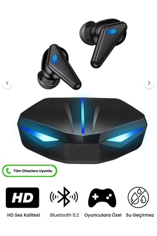 Carboon K55 Tws Bluetooth 5.2 Led Işıklı Kulak İçi Oyuncu Kulaklık