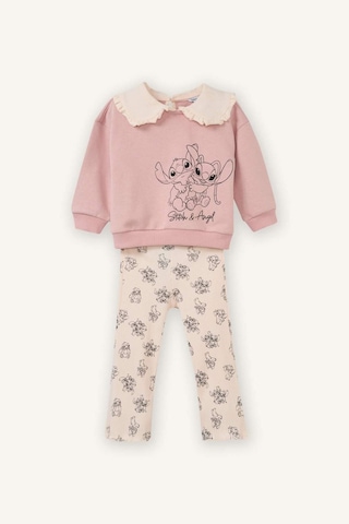 Defacto Dısney Lılo & Stıtch 2li Takım Kız Bebek G8740a526spbr86 Pembe-br86