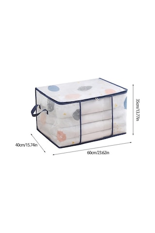 Unimarket Yorgan Saklama Çantası D-ust Geçirmez Nem Geçirmez Sezon Dışı Elbise Kazak Battaniye Online Alışveriş Organizatör Kutusu Günlük Kullanım Saklama Kesesi Ev Gghw07