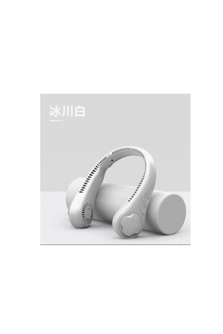 Hangfox Boyun Bağlı Soğutucu Fan - 24 Saat Pil Ömrü, Yaprak Yok, Sessiz, Mini Usb Şarjlı, Öğrencilik İçin Taşınabilir, Kar Beyazı 68 Delikli