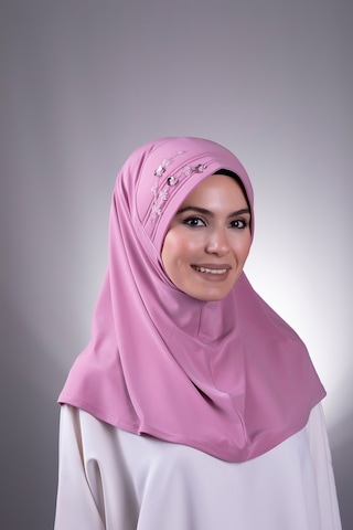 Hürrem Bone Gül Kurusu Pratik Hazır Geçmeli Tesettür Eşarp Sandy Kumaş Elişi (545491270) Gülkurusu