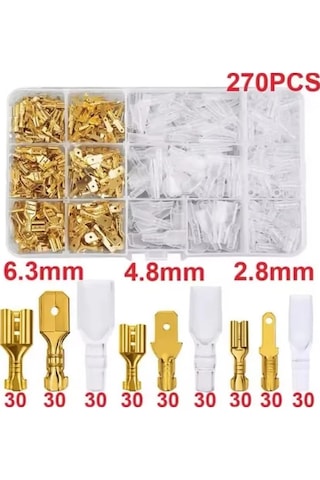 Be-274f-1 Kutulu Dişi Erkek Kablo Terminali Seti 270 Parça