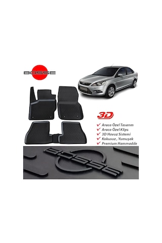 Ford Focus 2 Paspas 3D Havuzlu Sedan 2005 2010 Bosse Paspas
