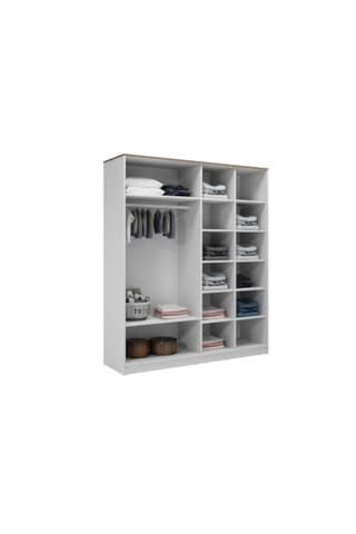 Smart 4 Kapaklı Aynalı Raflı Dolap/gardırop %100mdf