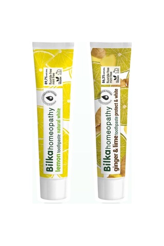 Bilka Homeopathy Limon Ve Ginger & Lime Diş Macunu Seti Florürsüz Doğal Beyazlatıcı Ağız Bakımı Bilka Homeopathy Limon Ve Ginger & Lime Diş Macunu Seti Florürsüz Doğal Beyazlatıcı Ağız Bakımı