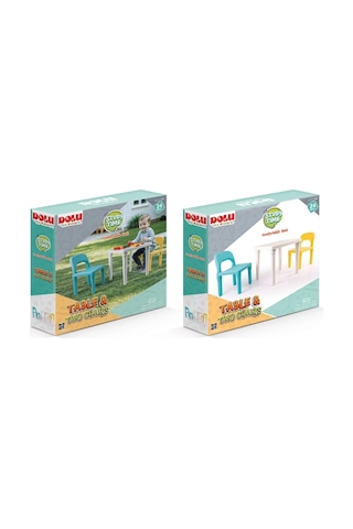 Mey İthalat Masa & Sandalye Seti Beyaz