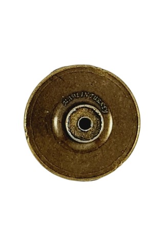 Porselen Düğme Kulp Metal Antiksarı Sarı Çiçek / 5 Adet A.Sarı