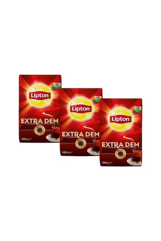 Lipton Extra Dem Siyah Dökme Çay 3 x 1 KG