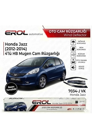 Honda Jazz 2012-2014 4'lü Hb Mugen Cam Rüzgarlığı
