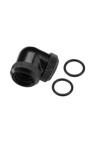 Konesam Bilgisayar Su Soğutma Petg Boru 16mm 90 Dirsek, Krom Kaplı Pirinç, Silikon Mutfak, Sızıntı Önleyici, Dayanıklı