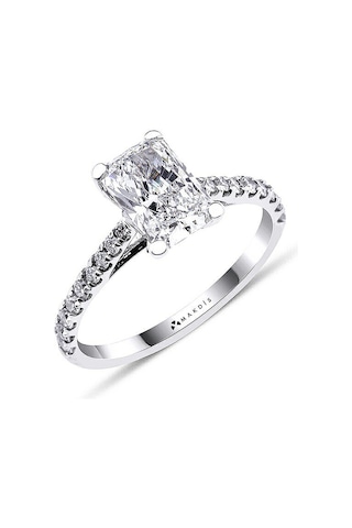 1.90 Karat Radiant Tektaş Pırlanta Yüzük Beyaz Altın