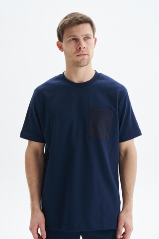 AR-MA Arma Erkek Regular Fit Basic Önden Cepli % 100 Pamuk Süprem Bisiklet Yaka Tişört Y29344449202 Lacivert