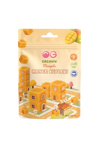5'li Karışık Organik Meyve Küpleri Nar, Yaban Mersini, Portakal, Mango, Çilek