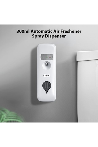 300ml Otomatik Hava Ferahlatıcı Sprey Dispenseri Duvara Monte/dik Durumda Banyo Otel Ofis Ticari Alanlar İçin Düşük Gürültülü Parfüm Dispenseri Çift Güç Kaynağı