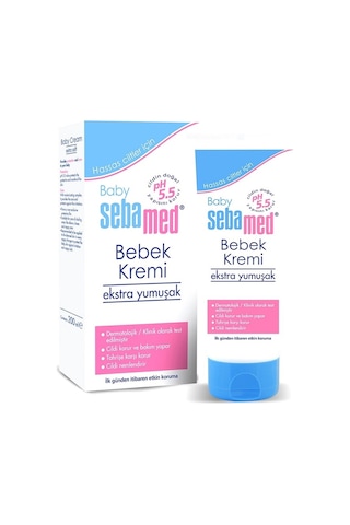 Sebamed Baby Hassas Ciltler Pantenol İçerikli Cilt Kuruluğuna Karşı Etkili ph 5.5 Bebek Kremi 200 ML