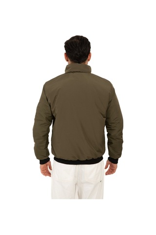 Riverstorm Erkek Haki İçi Astarlı Dik Yaka Mevsimlik Cepli Su Ve Rüzgar Geçirmez Yağmurluk Haki