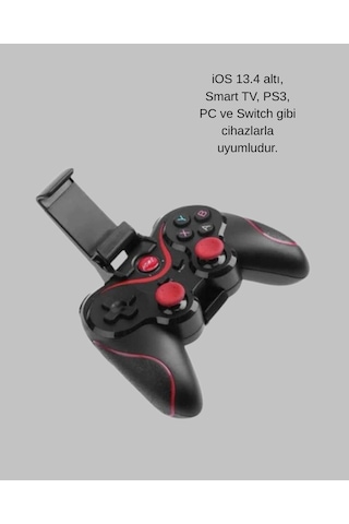 Bluetooth Kablosuz Oyun Kumandası - Android Apple Uyumlu iOS Pc Uyumlu