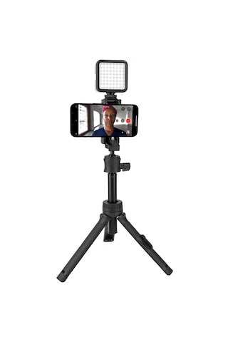 Ayex F3 Mini Tripod & Selfie Çubuğu Bluetooth Kumandalı, 75 Cm Uzayabilir, 2.5 Kg Taşıma Kapasiteli -