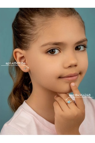 Veronika 925 Ayar Yaldız Kaplama Kalp Küpeler 41507184 Altın