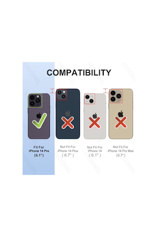 Teknomoda Apple Uyumlu iPhone 14 Pro Kılıf 360 Şeffaf Ön Arka Korumalı Şeffaf Silikon