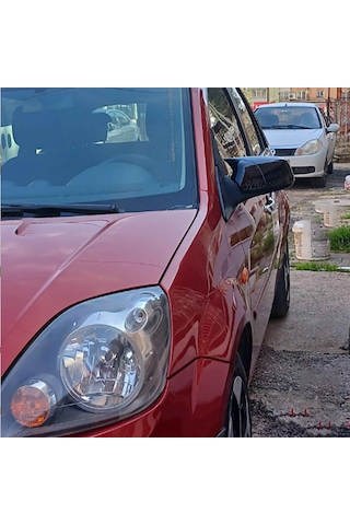Ford Fiesta Mk5 2 Kapı Uymaz Batman Yarasa Ayna Kapağı Parlak Siyah Abs 2006 2007 2008
