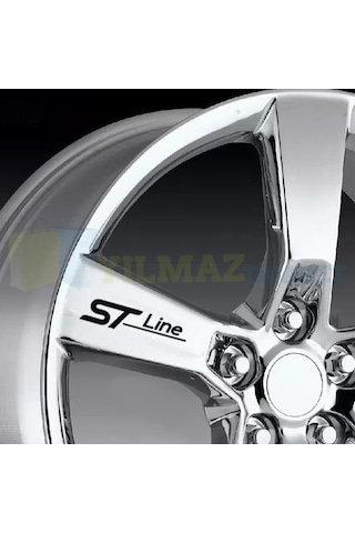 Ford St Line Kapı Kolu Kaliper Jant Oto Sticker Etiket 6 Adet