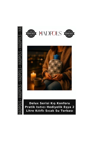 Delux Serisi Kış Konforu Pratik Isıtıcı Hediyelik Eşya 2 Litre Kılıflı Sıcak Su Torbası Diğer
