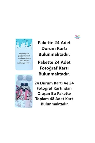 Modun Ne - Eğlenceli Arkadaş Aile Kutu Oyunu My Mood Moodun Ne Meme Mim Kartları 48 Kart