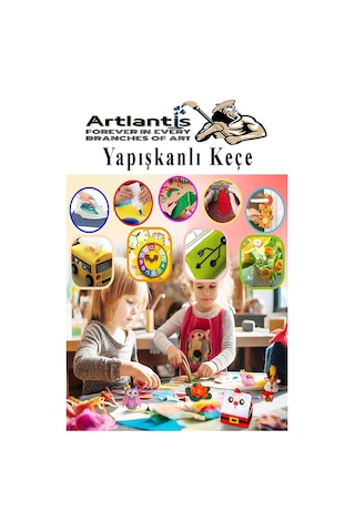 Pembe Yapışkanlı Keçe 50x70 Cm 3 Adet 2.0 Mm Kendinden Yapışkanlı Renkli Hobi Keçesi Elişi Keçe Kumaşı Anasınıfı
