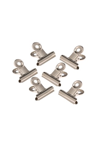 Reedark 6 Adet Metal Gümüş Tırnak Sabitleyici Klampları - C Eğrisi Oluşturucu Tırnak Uzatma Aracı - Fotonlu Lambayla Kullanılabilir