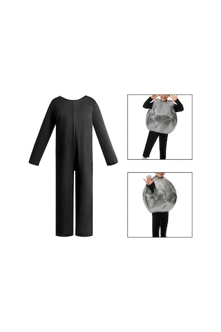 Suntek Temel Düz Renk Performans Kostüm Rolleri Siyah-xl