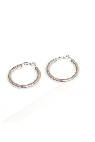 Bbaccessorıes Bb Çelik Halka Küpe Gümüş