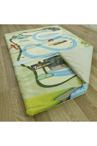 Zooturak Peluş Çocuk Matı Fil Rokka 100cm x 150cm