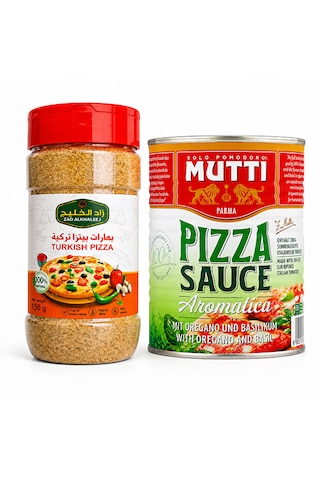 Aromatica Pizza Sosu Ve Zad Alkhaleej Türkiye Usulü Pizza Baharatı 150 G 2 Li Evde Pizza Yapım Seti
