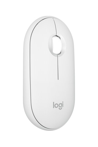 Logitech M350s Pebble 2 Bluetooth Kablosuz Sessiz Kompakt Mouse - Beyaz M350S
